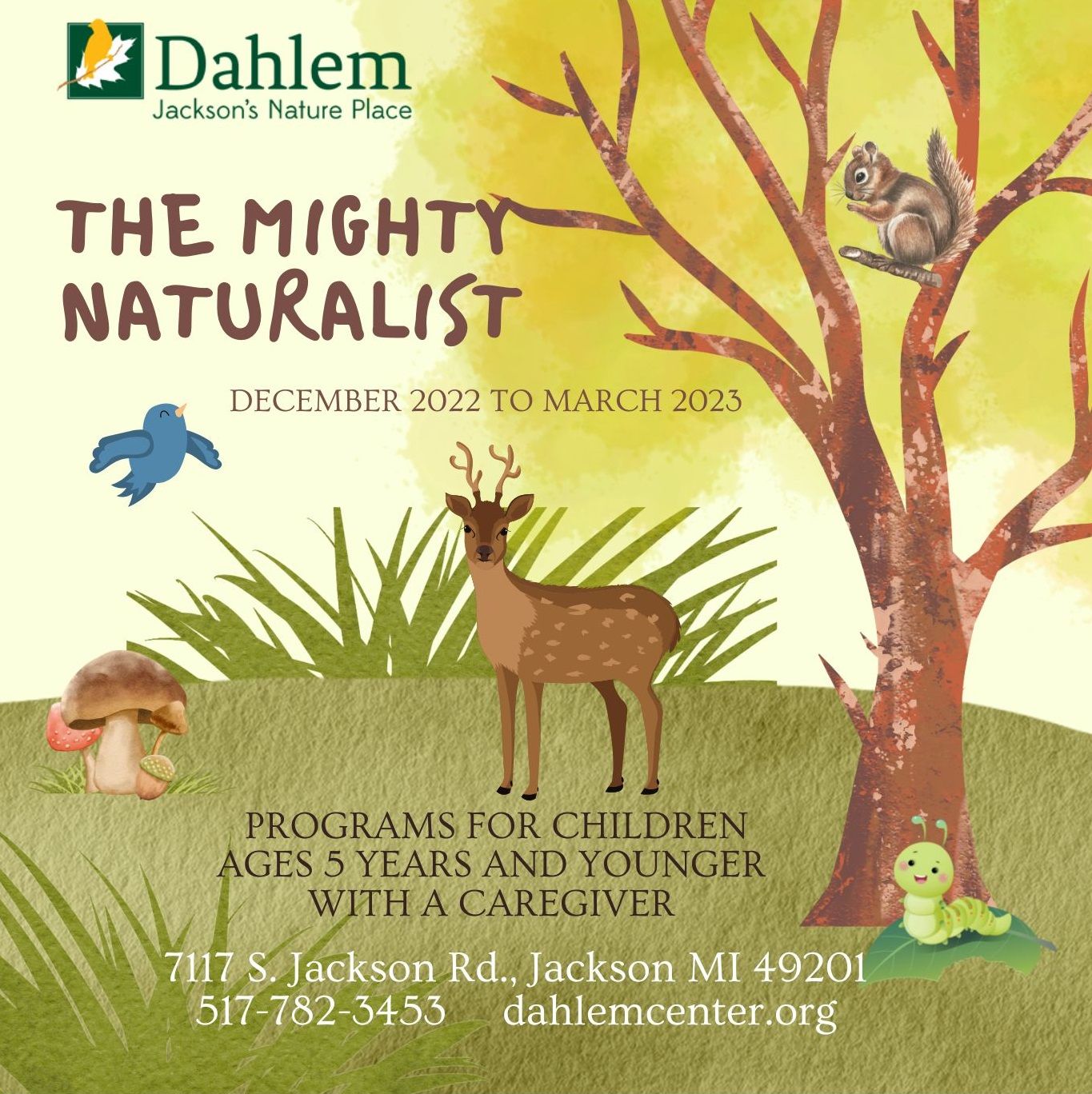 "Our Feathered Friends" Mighty Naturalist Program at The Dahlem Environmental Education Center